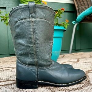 Vintage ACME Ropers Cowboy Cowgirl Boots 9M gray